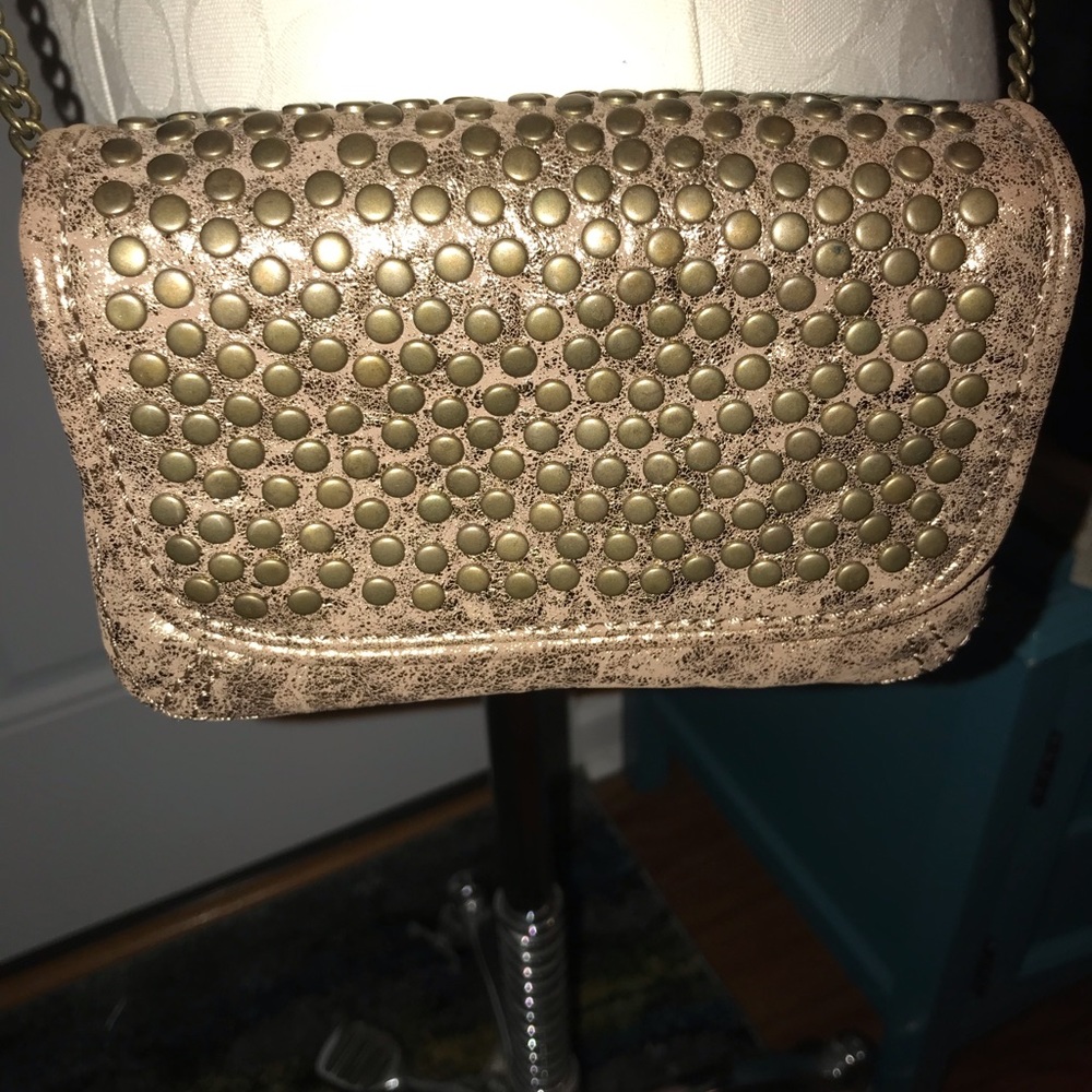 Bronze studded crossbody